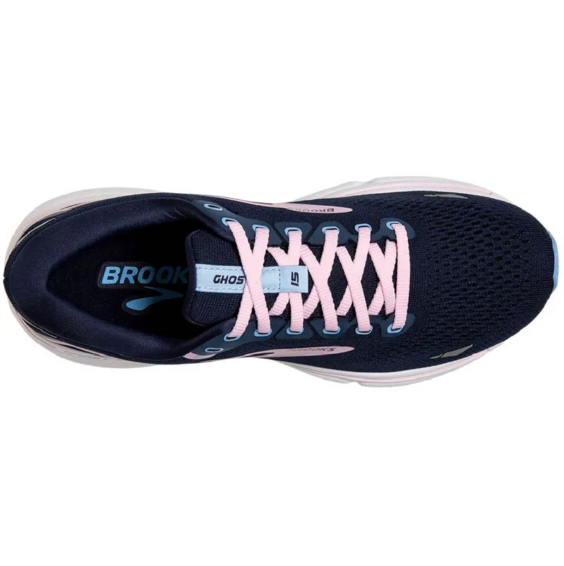 Brooks Women's Ghost 15 Peacoat/Pink/Open Air-4